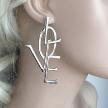 Load image into Gallery viewer, Letter Love Big Stud Earrings - Kazzi Boutique