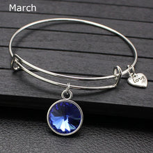 Load image into Gallery viewer, Expandable Crystal Charm Bracelet - Kazzi Boutique
