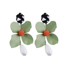 Load image into Gallery viewer, Flower Statement Dangle Earrings - Kazzi Boutique