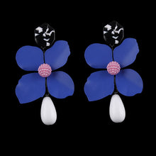 Load image into Gallery viewer, Flower Statement Dangle Earrings - Kazzi Boutique
