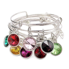Load image into Gallery viewer, Expandable Crystal Charm Bracelet - Kazzi Boutique