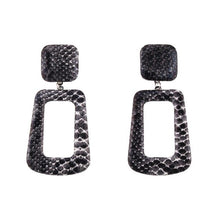 Load image into Gallery viewer, Faux Snake Print Dangle Earrings - Kazzi Boutique