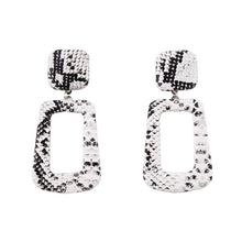 Load image into Gallery viewer, Faux Snake Print Dangle Earrings - Kazzi Boutique